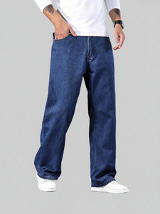 DENIM LOOK Relaxed Fit Men Dark Blue Jeans