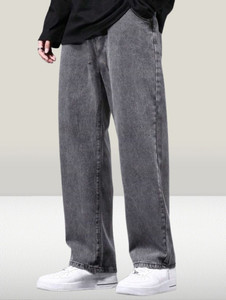 MEIXN Straight Fit Men Grey Jeans