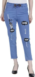 PENTRAIN Jogger Fit Girls Blue Jeans