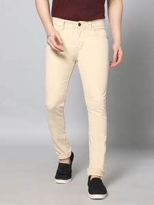 RJ Jeans Slim Men Beige Jeans