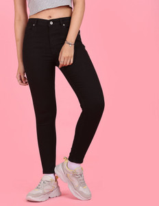 FLYING MACHINE Super Skinny Women Black Jeans