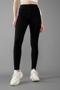 KASHIAN Skinny Women Black Jeans