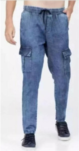 Emmy Word Jogger Fit Men Dark Blue Jeans