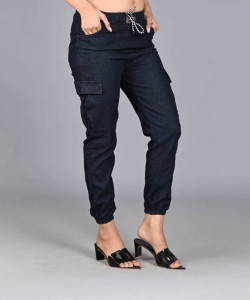 Zobox Jogger Fit Women Black Jeans