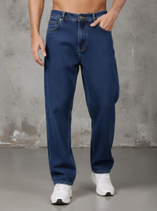 ZAYSH Loose Fit Men Dark Blue Jeans