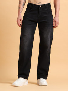 BREXX Straight Fit Men Black Jeans