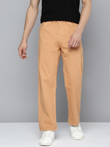 Mast & Harbour Men Orange Jeans