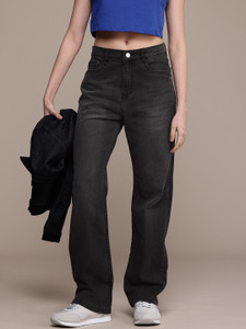 Roadster Straight Fit Women Black Jeans