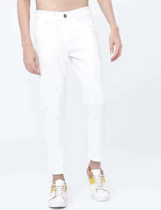 mevan Slim Men White Jeans