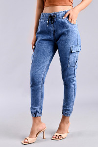 Selvo Jogger Fit Women Light Blue Jeans