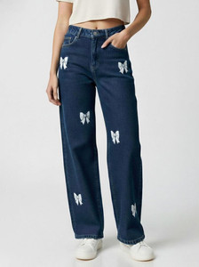 LEMON FRESH CREATIONS Straight Fit Women Dark Blue Jeans
