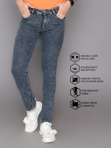 RASSO Slim Men Grey Jeans