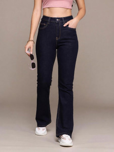 KASHIAN Flared Women Dark Blue Jeans