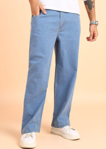 MONTREZ Straight Fit Men Light Blue Jeans