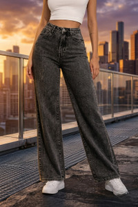 A1TUFF Straight Fit Women Black Jeans