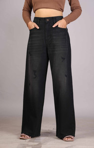 Burani Straight Fit Women Black Jeans