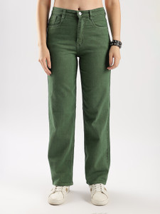 zayla Flared Women Dark Green Jeans