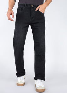 BEING HUMAN Boot-Leg Men Black Jeans