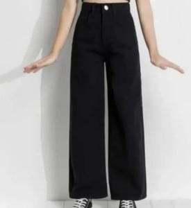 cnw Regular Women Black Jeans