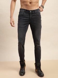 Veirdo Slim Men Black Jeans