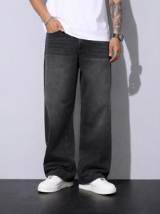 ZARUME Baggy Fit Men Grey Jeans - Image 6
