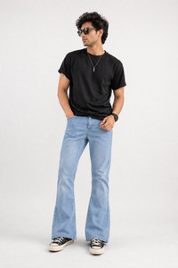 LA HOMMI Boot-Leg Men Light Blue Jeans - Image 6