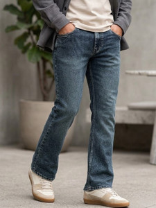 Urbano Fashion Boot-Leg Men Blue Jeans