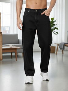 ZAYSH Loose Fit Men Black Jeans