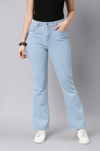 KASHIAN Flared Women Light Blue Jeans