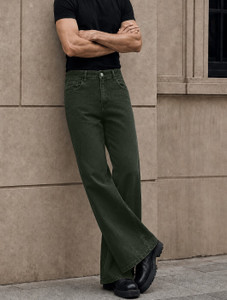 MOTREX Boot-Leg Men Dark Green Jeans - Image 6