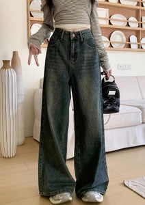 HUNTER & HAYES Baggy Fit Women Light Green Jeans