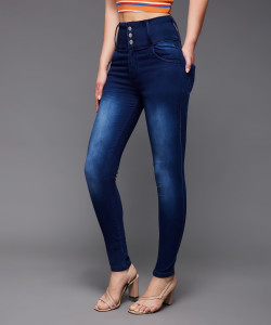 Miss Chase Skinny Women Dark Blue Jeans