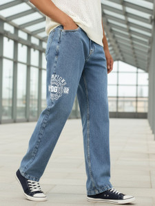 BEWAKOOF Straight Fit Men Blue Jeans - Image 6