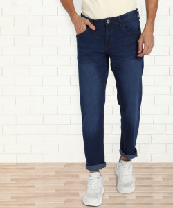 PROVOGUE Slim Men Dark Blue Jeans