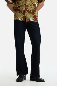 Snitch Boot-Leg Men Dark Blue Jeans - Image 6