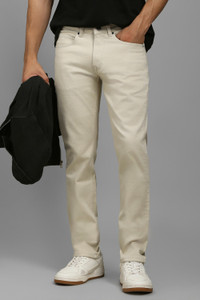 LOUIS PHILIPPE Slim Men Beige Jeans