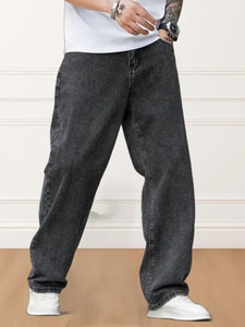 SELL4U Loose Fit Men Grey Jeans