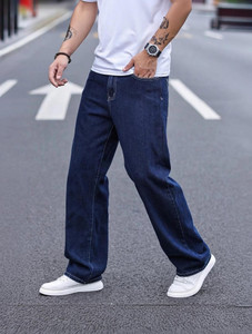 DENIM LOOK Relaxed Fit Men Dark Blue Jeans