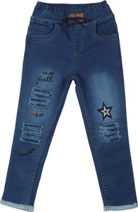ZitZot Slim Girls Blue Jeans
