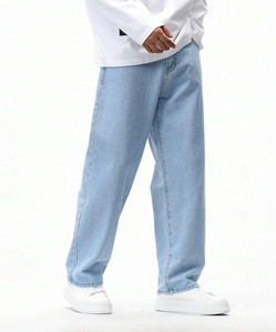 DENIM LOOK Loose Fit Men Light Blue Jeans