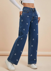 VBEAUTI Straight Fit Women Dark Blue Jeans
