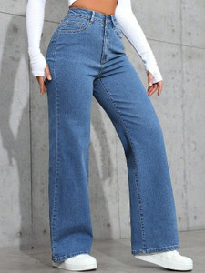 VBEAUTI Boyfriend Women Blue Jeans