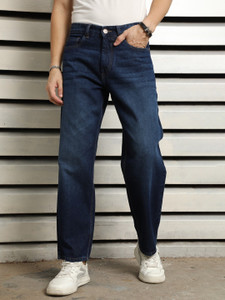 BREXX Relaxed Fit Men Dark Blue Jeans