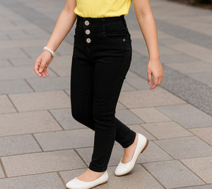 ICONIC ME Slim Girls Black Jeans