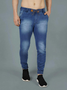 NIVASU Jogger Fit Men Light Blue Jeans