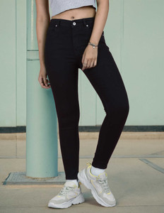 FLYING MACHINE Super Skinny Women Black Jeans