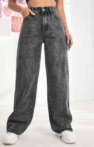 NUCOUTHS the style you love Regular Women Dark Grey Jeans