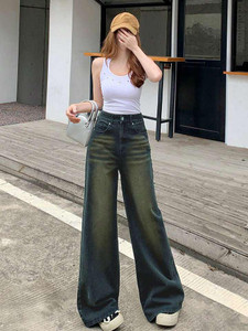 HUNTER Baggy Fit Women Light Green Jeans - Image 4