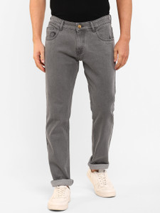 Allen Cooper Slim Men Grey Jeans