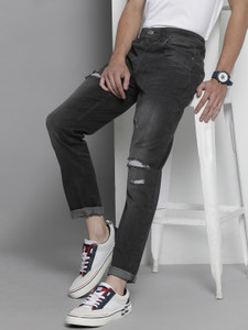 The Indian Garage Co. Slim Men Black Jeans